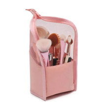 New Fashion Portable Travel Cosmetic Makeup Brush Holder Brush Organiser Bag Case Zipper Pouch for Women